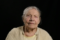 Květuše Havlíčková during filming for the Memory of the Nation in 2022

