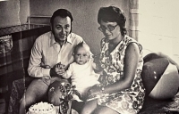 Helena Syrovátková with her husband and daughter