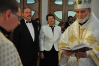 Обряд підтвердження шлюбної обітниці, 25-річчя шлюбу. 16 жовтня 2012 року, обряд проводять владика Борис Ґудзяк та отець Ігор Пецюх. 