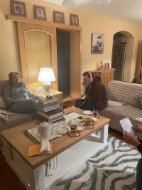 Natáčení rozhovoru s žákovským týmem