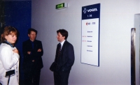 жовтень 1995року — в редакції Vogel Media International, зліва направо: Елліна Шнурко-Табакова, ..., Jarek Gromadka