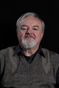 Leoš Mlčák při natáčení pro Paměť národa, 30. března 2023, Olomouc