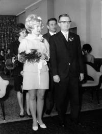 Milan Černín s manželkou / 1970
