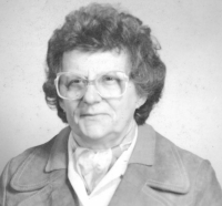 Miloslava Kočová, sestra pamětníka, v 80. letech 20. století
