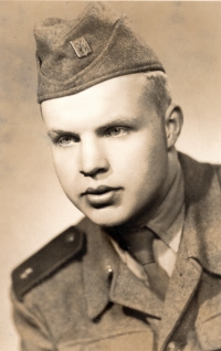 Karel Reinhardt in the military; 1950s