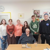 Karel Reinhardt with the team from the Stories of Our Neighbours project; 2023