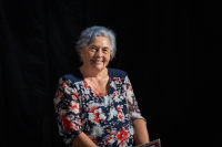 Pamätníčka počas natáčania rozhovoru