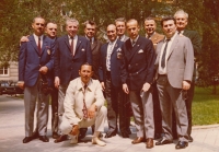 Husband Emil Sazama in 1971 in Spain as an international boxing referee