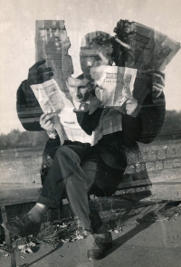 S divadélkem Pod okapem na zájezdu v Bratislavě, 1963 (foto Jaroslav Kokštajn)