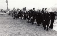 Pohřeb tatínka pamětnice, 27. dubna 1989