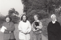 Návštěva sester a kamarádky, doba noviciátu pamětnice