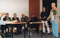 Premiéra dokumentu Věž smrti, zleva Helena Třeštíková, Kristýna Vlachová – režisérka, Jiří Stránský, A. Born