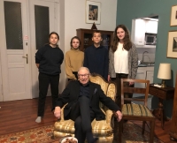 Peter Formánek with a Stories of Our Neighbours project team