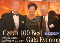 Peter Formánek at the gala dinner at the Prague Castle, 2007