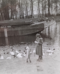 Manželka Aleše Svobody a jejich dcera