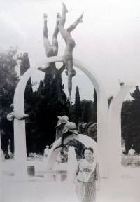 Bohuslava Slobodová na dovolené na Jaltě v roce 1984
