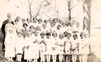 The witness's mother's first Holy Communion, 1938