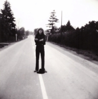 Martin Oulický poblíž Přimdy v 70. letech