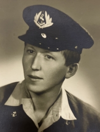František Fleischmann jako plavčík v uniformě, 1967
