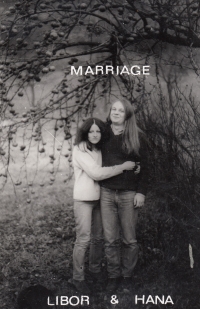 Pozvánka na svatbu Libora Malého a jeho ženy Hany