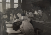 Přednáška během studia II. ročníku VŠ