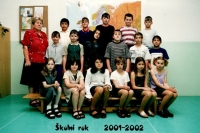 Alena Koňáková se svou třídou na ZŠ Mutějovice