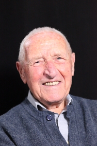 Vladimír Menšík na natáčení pro Post Bellum, 2022