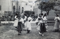 Czech traditional dance with locals during the family's stay in Pakistan