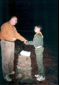 Milan Řezníček na táboře
