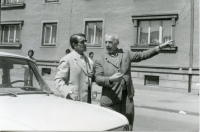 70. roky, Pavol Strauss s akademickým maliarom Záborským