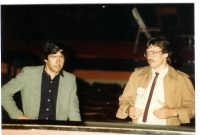 Bernard  Šafařík, natáčení filmu Chladný ráj, 1986