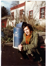 Bernard  Šafařík, natáčení filmu Psí dostihy, 1983