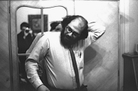 Allen Ginsberg in Prague photographed by Jiří Stivín, 1965