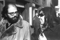 Allen Ginsberg in Prague photographed by Jiří Stivín, 1965