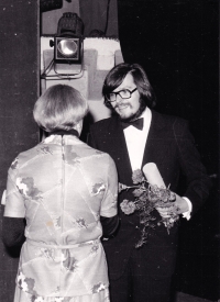 Vladimír Koronthály, blahopřání po koncertě