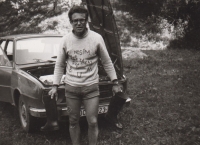 Luboš Toušek na školeni v Doubí u Třeboně cca v roce 1990