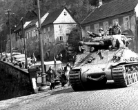 Příjezd americké armády do Lokte, duben 1945