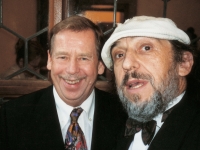 With Václav Havel
