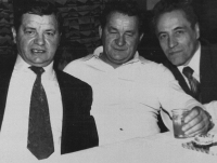 Zleva Vilém Lasák, bratr Josef a švagr