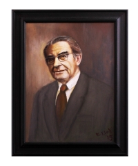 portrét Pavla Straussa od Milana Kleňa