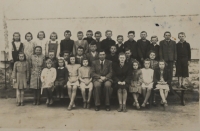 Školní fotografie Adolfiny Vodičkové