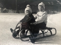 Children of Blanka Matějková - Jana and Jindra
