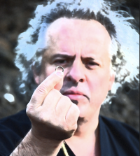 Josef (Kodo) Mádl depositing precious objects under the foundation stone of Avalok, Prague 2010