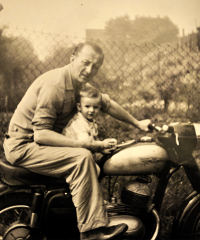 Josef Mádl with his father Josef Mádl, 1960s