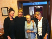 Hana Hoffmeisterová s rodinou v roce 2001