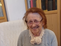 Zdena Žajglová, 2024, během natáčení pro Příběhy našich sousedů