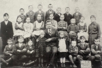 deti v škole v Bimbuli, školský rok 1939, slovenské deti vystriedali maďarské z novoprisťahovaných rodín