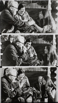 Jan Werich (vlevo) a Emma Srncová (vpravo)