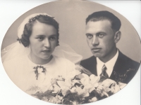 Svatební fotografie rodičů, 15. srpna 1936