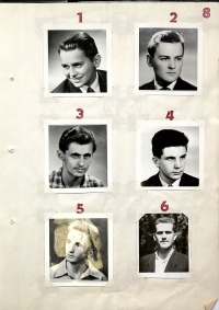Skupinový vyšetřovací spis, nepopsaná fota, Bohumír Vosáhlo pod číslem 5
